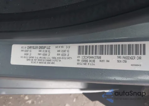 2010 Chrysler Sebring Touring z USA, uszkodzony, nr VIN 1C3CC4FB4AN157608